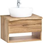 Beige Held Möbel Waschbeckenunterschränke & Badunterschränke aus MDF mit Schublade Breite 50-100cm, Höhe 50-100cm, Tiefe 0-50cm 