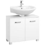 Weiße Held Möbel Bologna Waschbeckenunterschränke & Badunterschränke aus MDF Breite 50-100cm, Höhe 50-100cm, Tiefe 0-50cm 