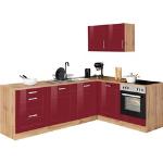 Reduzierte Rote Held Möbel L-förmige Winkelküchen & Eckküchen Breite 200-250cm, Höhe 200-250cm, Tiefe 150-200cm 