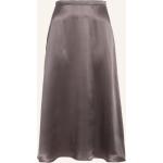 Braune Midi Festliche Röcke aus Seide für Damen Größe XS 