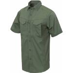 Olivgrüne Kurzärmelige T-Shirts mit Reißverschluss für Herren Größe XXL für den für den Sommer 