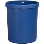Blaue Helit Runde Abfalleimer 45l aus Kunststoff mit Deckel 