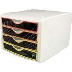 Helit Schubladenboxen DIN A4 aus Kunststoff stapelbar 