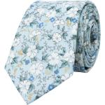 Pastellblaue Elegante Herrenkrawatten & Herrenschlipse aus Baumwolle für den Bräutigam 