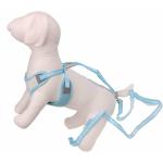 Hellblaue Softgeschirre für Hunde aus Baumwollmischung 