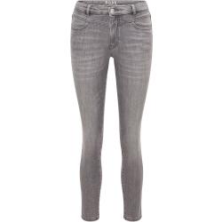 Hellgraue Skinny-Fit Jeans aus Super-Stretch-Denim
