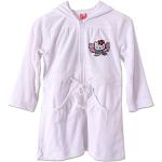 Weiße Motiv Hello Kitty Bademäntel mit Kapuze mit Reißverschluss mit Kapuze für Damen Größe XXL 