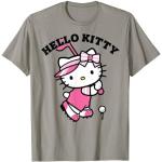 Graue SANRIO Hello Kitty T-Shirts für Damen Größe S 
