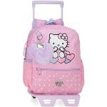 Rosa Hello Kitty Rucksack-Trolleys gepolstert für Mädchen klein zum Schulanfang 