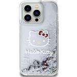 Hello Kitty Liquid Glitter Electroplating Head Logo Backcover für das iPhone 13 Pro Transparent