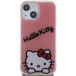 Hello Kitty Liquid Silicone Daydreaming Logo Backcover für das Phone 15 Pink