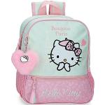 Pinke Hello Kitty Vorschulranzen & Vorschulrucksäcke mit Bommeln mit Reißverschluss gepolstert zum Schulanfang 