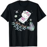 Schwarze SANRIO Hello Kitty T-Shirts für Damen Größe S 