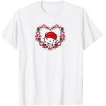 Weiße SANRIO Hello Kitty T-Shirts für Herren Größe S 