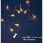 Hellum Mini-Lichterketten mit Weihnachts-Motiv 