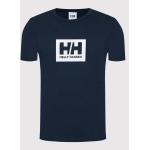 Marineblaue Helly Hansen Bio T-Shirts aus Baumwolle für Herren Größe M 