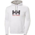 Weiße Helly Hansen Logo Herrenhoodies & Herrenkapuzenpullover aus Jersey mit Kapuze Größe S für den für den Herbst 