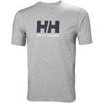 Reduzierte Graue Langärmelige Helly Hansen Logo T-Shirts aus Baumwolle für Herren Größe M 
