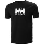 Reduzierte Schwarze Langärmelige Helly Hansen Logo T-Shirts aus Baumwolle für Herren Größe M 