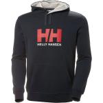 Marineblaue Helly Hansen Logo Bio Herrenhoodies & Herrenkapuzenpullover aus Jersey mit Kapuze Größe XL 