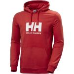 Rote Helly Hansen Logo Bio Herrenhoodies & Herrenkapuzenpullover aus Jersey mit Kapuze Größe XL 
