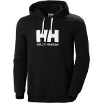Schwarze Helly Hansen Logo Bio Herrenhoodies & Herrenkapuzenpullover aus Jersey mit Kapuze Größe XL 