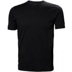 Anthrazitfarbene Kurzärmelige Helly Hansen T-Shirts aus Baumwolle für Herren Größe 3 XL 