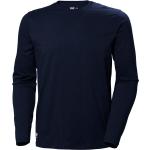Marineblaue Langärmelige Helly Hansen Rippshirts aus Baumwolle Größe 3 XL 