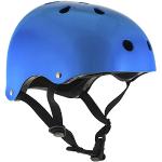 Helm für Skater,Scooter,Biker (Blau metallic, XXS - XS / 49 - 52 cm)