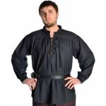 Schwarze Hemad.de Stehkragen Stehkragenhemden aus Baumwolle für Herren Größe 3 XL 