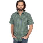 Reduzierte Grüne Halblangärmelige OS TRACHTEN Trachtenhemden aus Polyester für Herren Größe L 