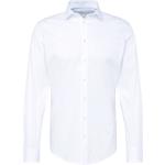 Weiße Business Langärmelige s.Oliver BLACK LABEL Kentkragen Hemden mit Kent-Kragen aus Polyamid für Herren 