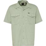 Mintgrüne Casual LEE Regular Fit Hemden für Herren Übergrößen 