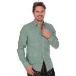 Grüne Karo Almsach Trachtenhemden aus Baumwolle für Herren Größe XXL 