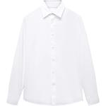 Reduzierte Weiße Casual Langärmelige Mango Man Kentkragen Hemden mit Kent-Kragen für Herren Größe L 