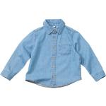Blaue Alana Bio Kinderjeanshemden aus Denim 