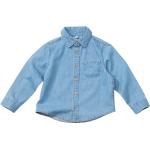 Blaue Bio Kinderjeanshemden aus Denim Größe 140 