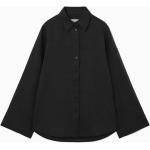 Schwarze Elegante COS Leinenhemden aus Spitze für Damen Größe S für den für den Sommer 