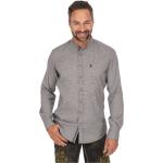 Anthrazitfarbene Spieth & Wensky Stehkragen Stehkragenhemden aus Baumwolle für Herren Größe 3 XL 