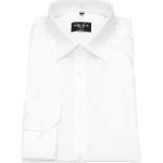 Weiße Langärmelige Marvelis Kentkragen Hemden mit Kent-Kragen aus Baumwolle für Herren 