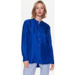 Reduzierte Blaue Calvin Klein Businesskleidung aus Seide für Damen Größe S 