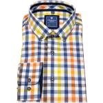 Bunte Karo Redmond Bio Button Down Kragen Hemden mit Button-Down-Kragen aus Baumwolle für Herren 