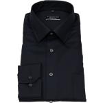 Schwarze Redmond Kentkragen Hemden mit Kent-Kragen aus Baumwolle für Herren 