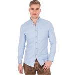 Blaue Spieth & Wensky Stehkragen Stehkragenhemden aus Baumwolle für Herren Größe 3 XL 