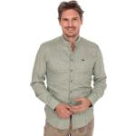 Olivgrüne Spieth & Wensky Stehkragen Stehkragenhemden aus Baumwolle für Herren Größe 3 XL 