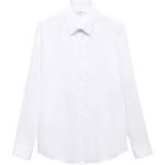 Reduzierte Weiße Casual Langärmelige Mango Man Kentkragen Hemden mit Kent-Kragen aus Polyamid für Herren Größe M 