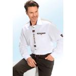 Weiße OS TRACHTEN Trachtenhemden mit Knopf aus Baumwolle für Herren Größe 4 XL 