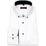 Weiße Redmond Button Down Kragen Hemden mit Button-Down-Kragen aus Baumwolle für Herren 