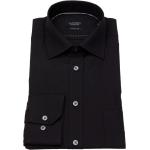 Schwarze HATICO Kentkragen Hemden mit Kent-Kragen aus Baumwolle für Herren 