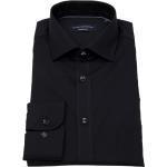 Schwarze Langärmelige CasaModa Kentkragen Hemden mit Kent-Kragen aus Baumwolle für Herren 